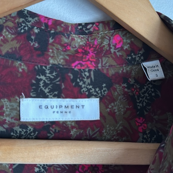 Equipment Slim Floral Signature Silk Shirt Small - Picture 6 of 12